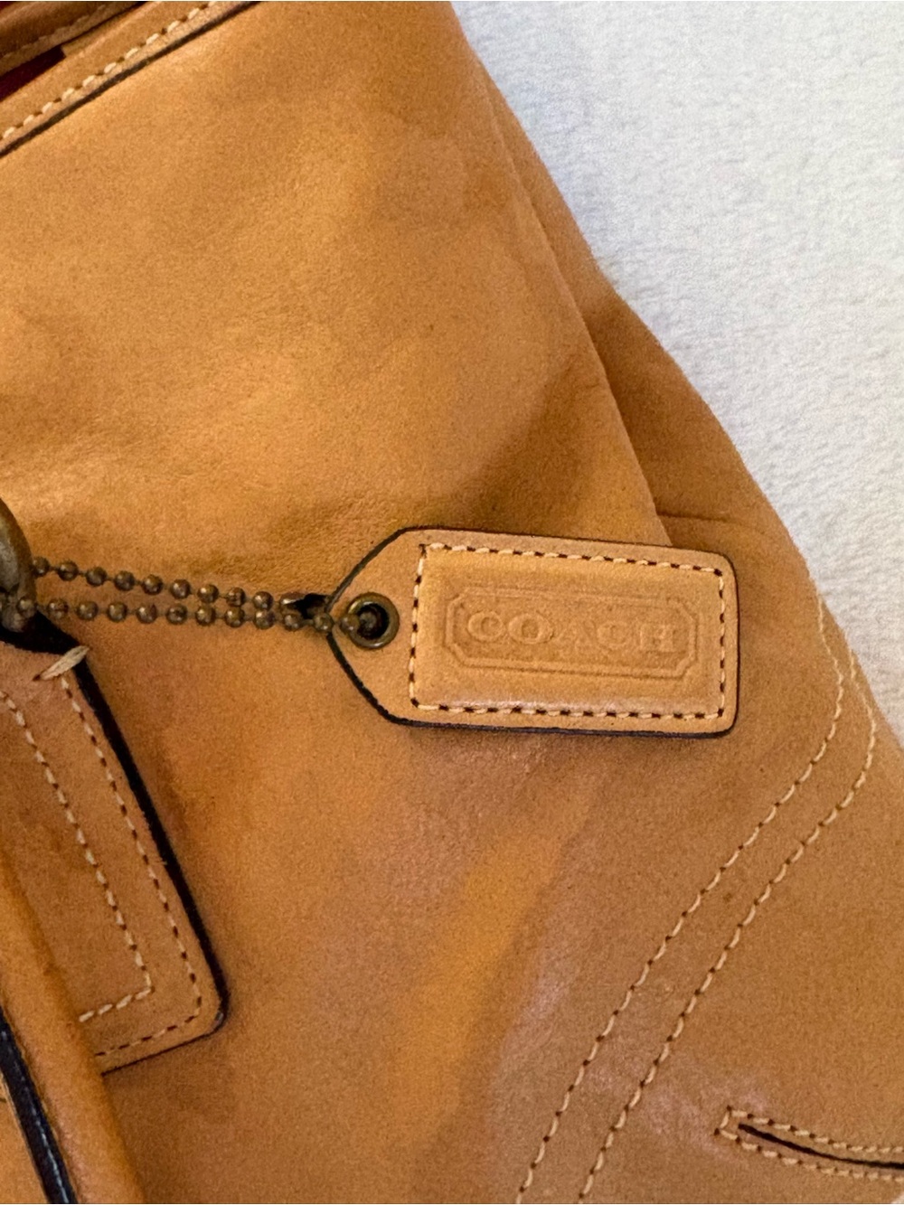Vintage Coach Soho Flap Satchel Swarovski Crystals Vachetta british tan - Picture 4 of 9
